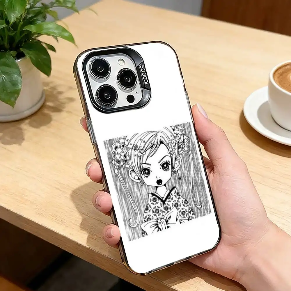 Чехол для телефона с милой девушкой М-Микако Куда для iPhone 17, 16, 15, 14, 13, 12, 11 Plus, Pro Max, XS, цветной, с серебряным покрытием внутри (art.: 3920da0de8a45) - 3920da0de8a45