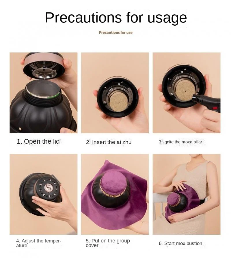 Регулируемая коробка для терапии Прижиганием массажер тела микро-дымовая