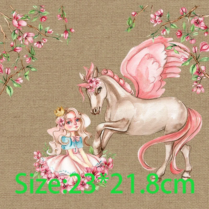 Цифровая печать трансферная пленка Акварельная Танцующая балерина с бабочкой и