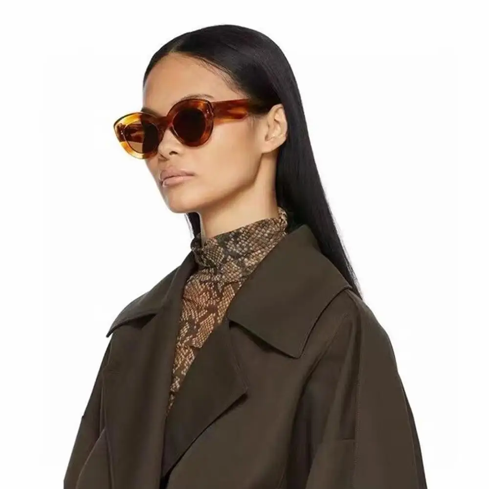 

Trendy Eyewear Shades Retro Oversized Sunglasses Oval Sun Glasses Cat Eye Sun Glasses