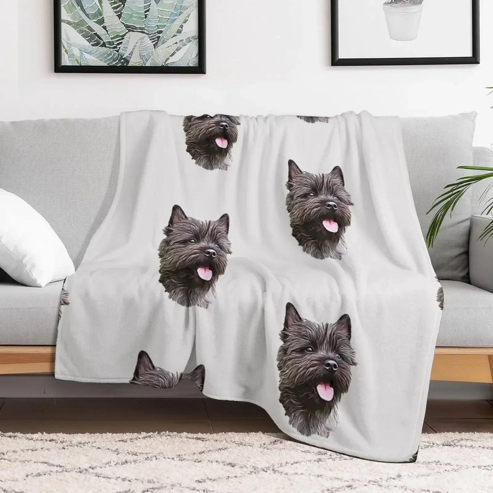 Кирн-терьер милашка пледы лохматое зимнее постельное белье декоративные одеяла