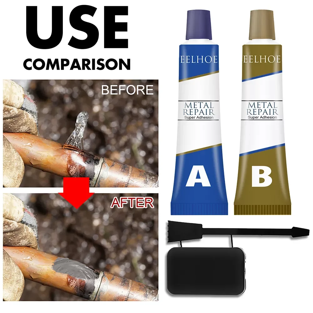 

Металлический бриллиантовый супер клей AB, железный агент для ремонта трещин, автомобильный радиатор, быстросохнущий клей для промышленной ...