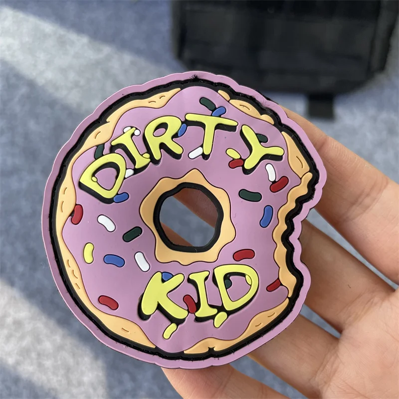 Dirty Kid Donut ПВХ нашивка NOT SUPEEF WRMFZY FOG GWA Тактическая на липучке для рюкзака