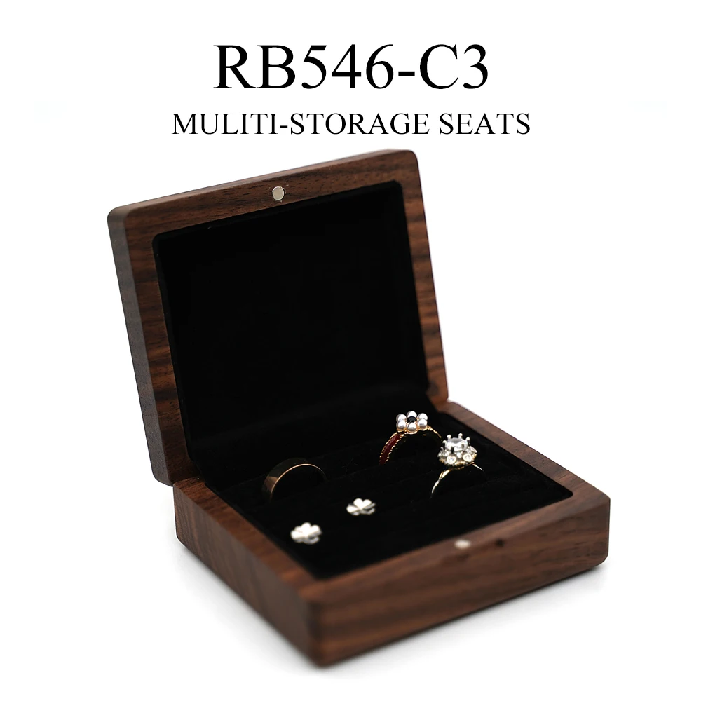 Деревянная коробка для обручальных колец