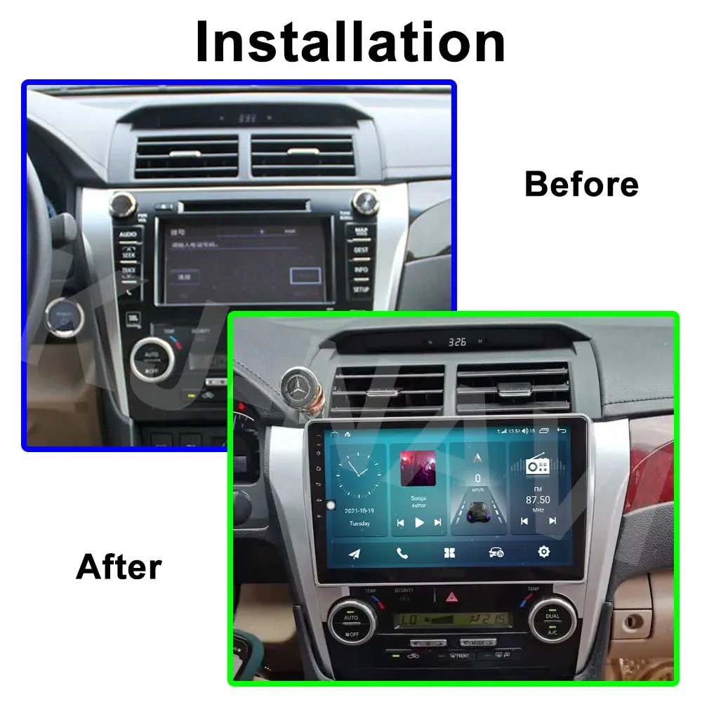 10,1 DSP Android 14 автомобильный радиоприемник для Toyota Camry 2011-2014 мультимедийный видеоплеер навигация GPS беспроводной Carplay 8-ядерный (art.: 3920ca7fb7086) - 3920ca7fb7086