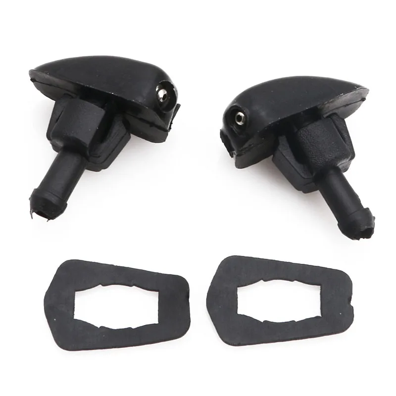 

2Pcs Black Plastic Car Auto Window Windshield Washer Spray Sprayer Nozzle New