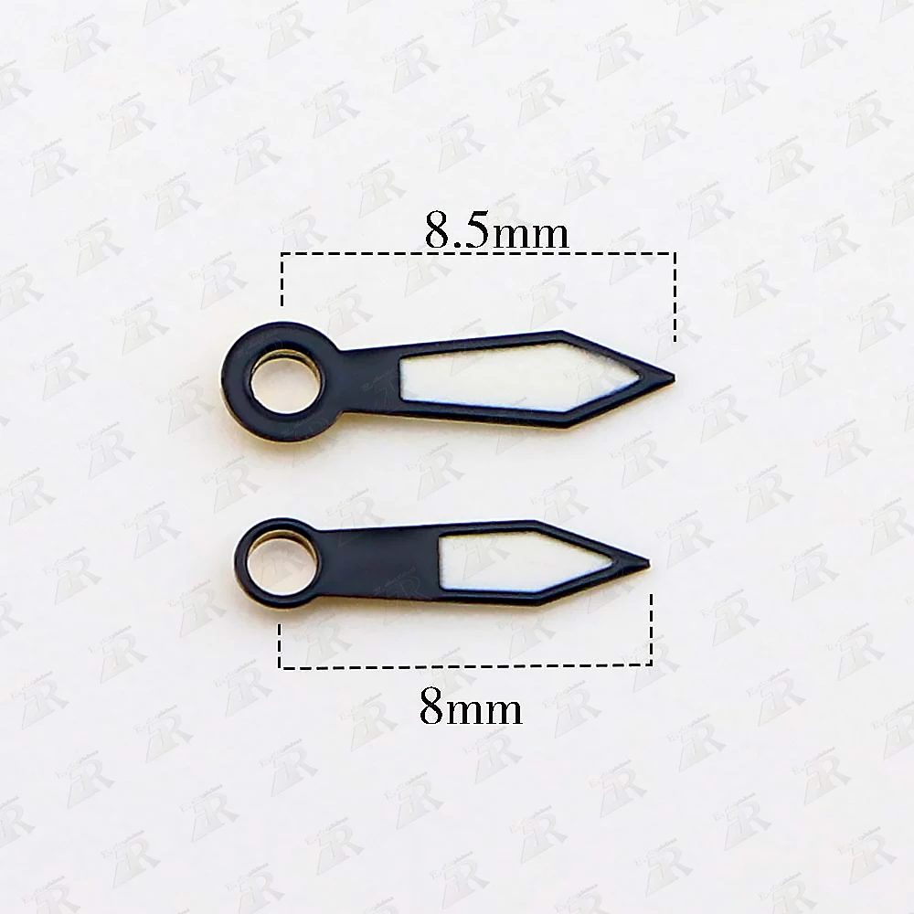 Светящиеся стрелки для часов черные белые 8/8 5*12/12 5*12 5 мм модель NH35 NH36 часы с