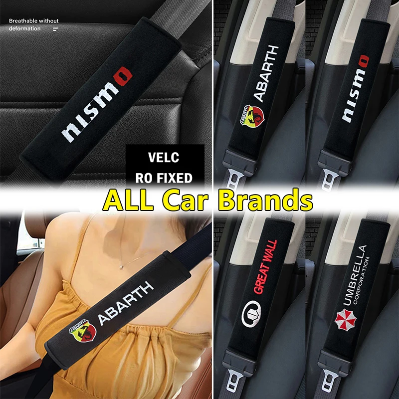 

2pcs Car Cotton Seat Belt Cover Protector For Toyotas Corolla Yaris Chr Auris RAV4 Land Cruiser Camry Highlander Prado Vitz