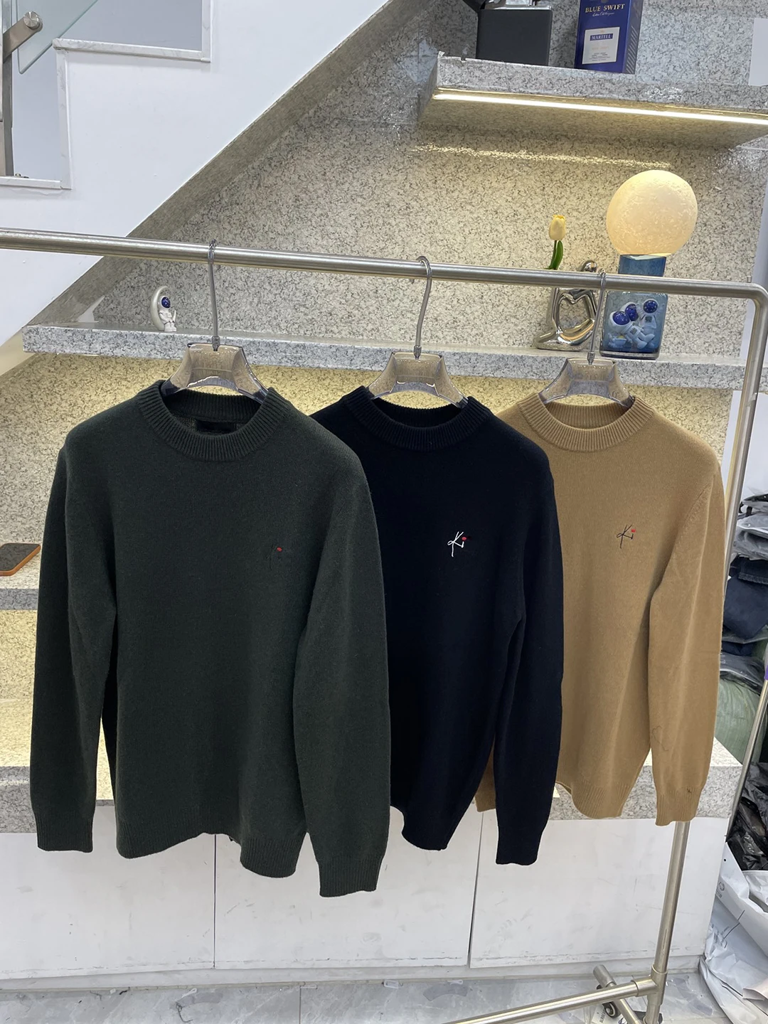 BLLIYOSS Мужская новая основа одинарная одежда с круглым вырезом деловая