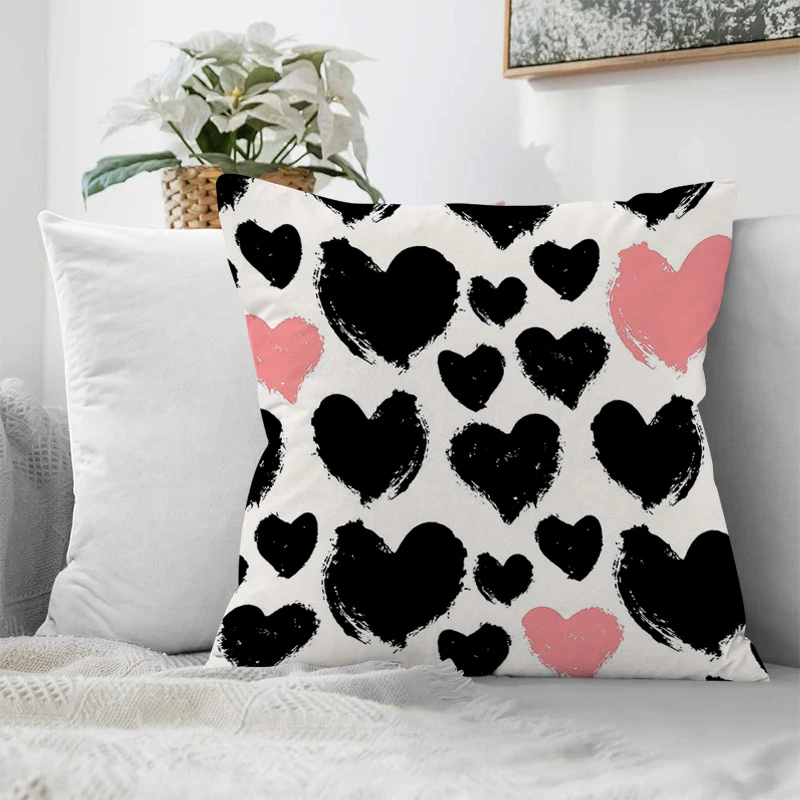 

Sleeping Pillows Love Pillowcase Pillow Covers Decorative Cushions Cover for Sofa Fall Decor Pilow Cases 45x45 Cushion Anime Bed