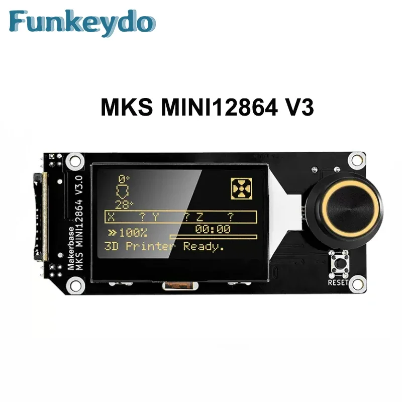 Makerbase MKS MINI12864 V3 Смарт-дисплей Вставка SD-карты Передний ЖК-экран Детали 3D-принтера