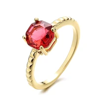 trendy jewelry big ruby cubic zirconia women rings luxury ladies jewelry for party best girlfriend gift brilliant cz rings