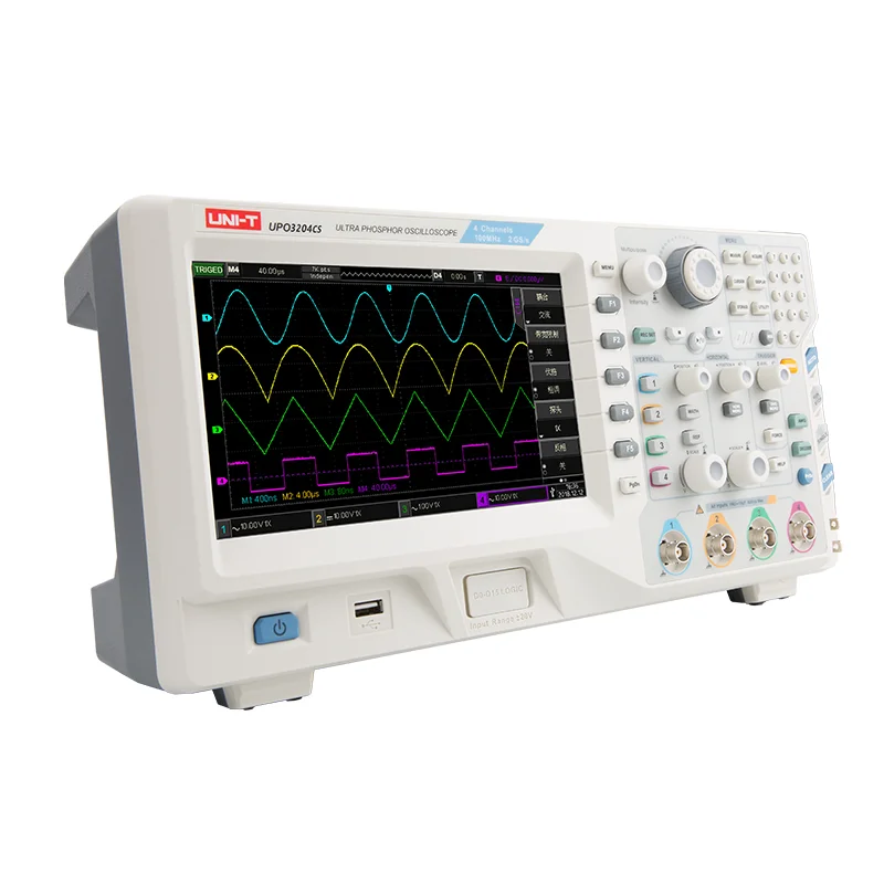 

UNI-T UPO3204CS 200MHz Bandwidth 8 Inch TFT LCD Digital Storage Oscilloscope 4 Channels Oscilloscope 2.5GS/s