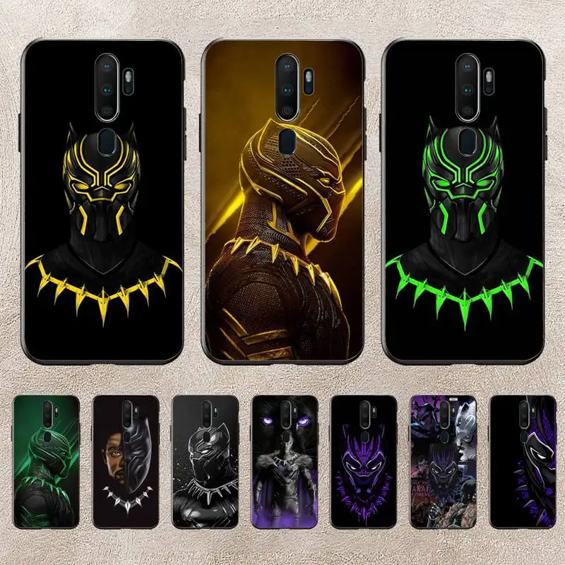 

B-Black P-Panther Phone Case For Redmi 9A 8A 6A Note 9 8 10 11S 8T Pro Max 9 K20 K30 K40 Pro PocoF3 Note11 5G Case