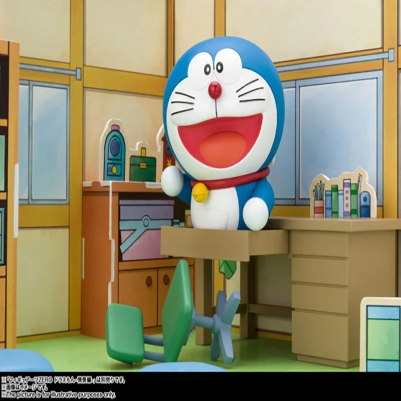 

Bandai Original Anime Character Doraemon Model Figuarts Zero Nobita Action Figure Toy Bear's Room Model Pvc Children's Gift