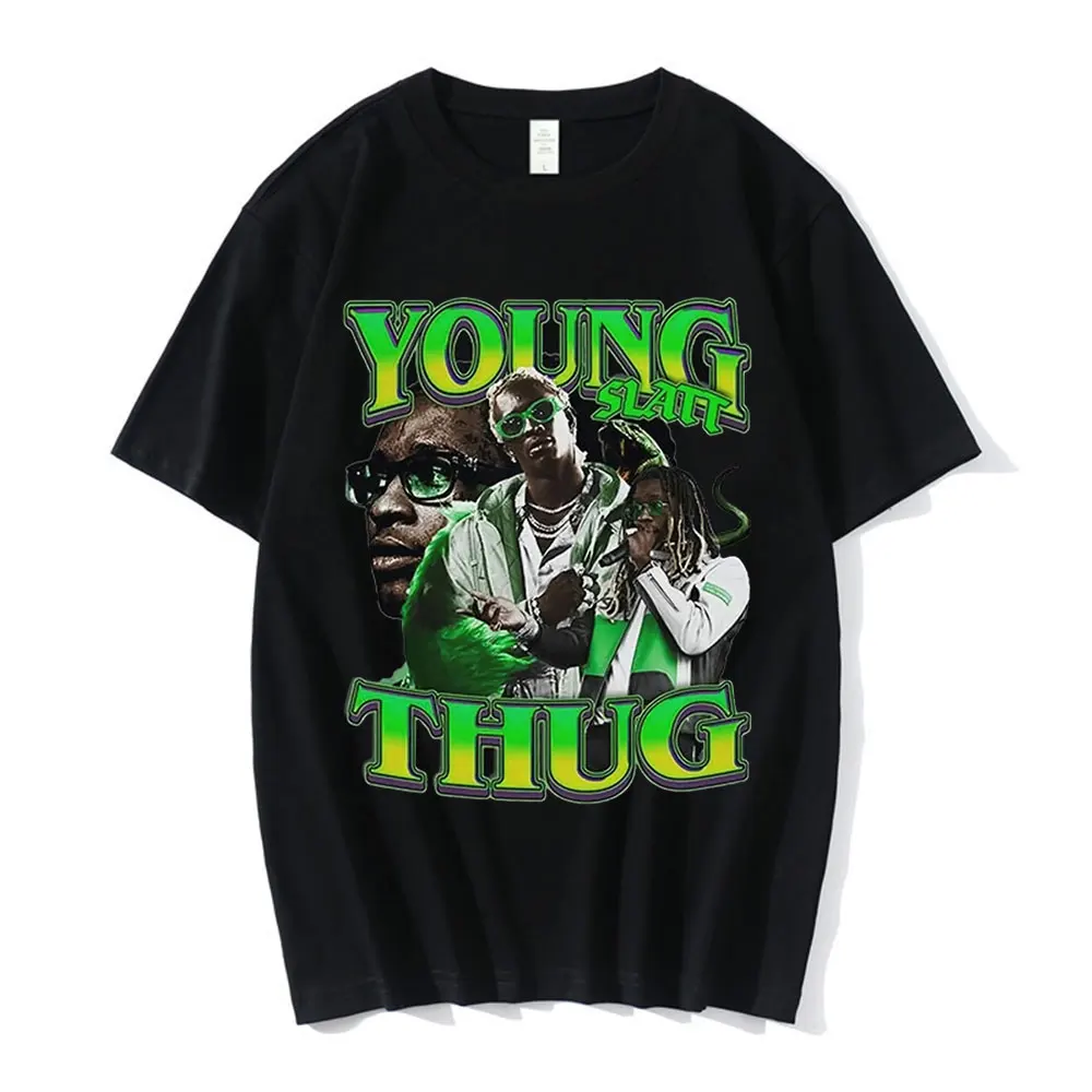 

Футболка унисекс Young Thug в стиле хип-хоп/рэп, оверсайз топ с графическим принтом для мужчин и женщин, модная крутая уличная одежда в стиле Хара...