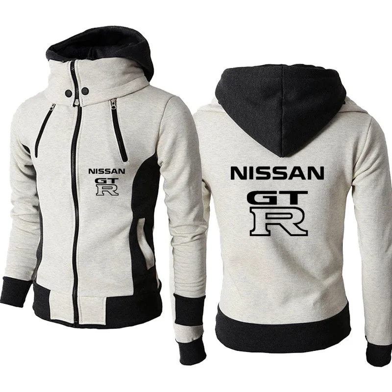 

2022 Autumn Winter Hot sale Men's Hoodies Jackets GTR car logo printing Slim Zip Warm men's top 100% cotton Men's jackets