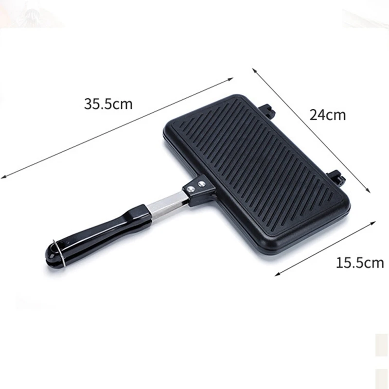 Газовая антипригарная сэндвичница алюминиевый сплав хлеб тост машина для