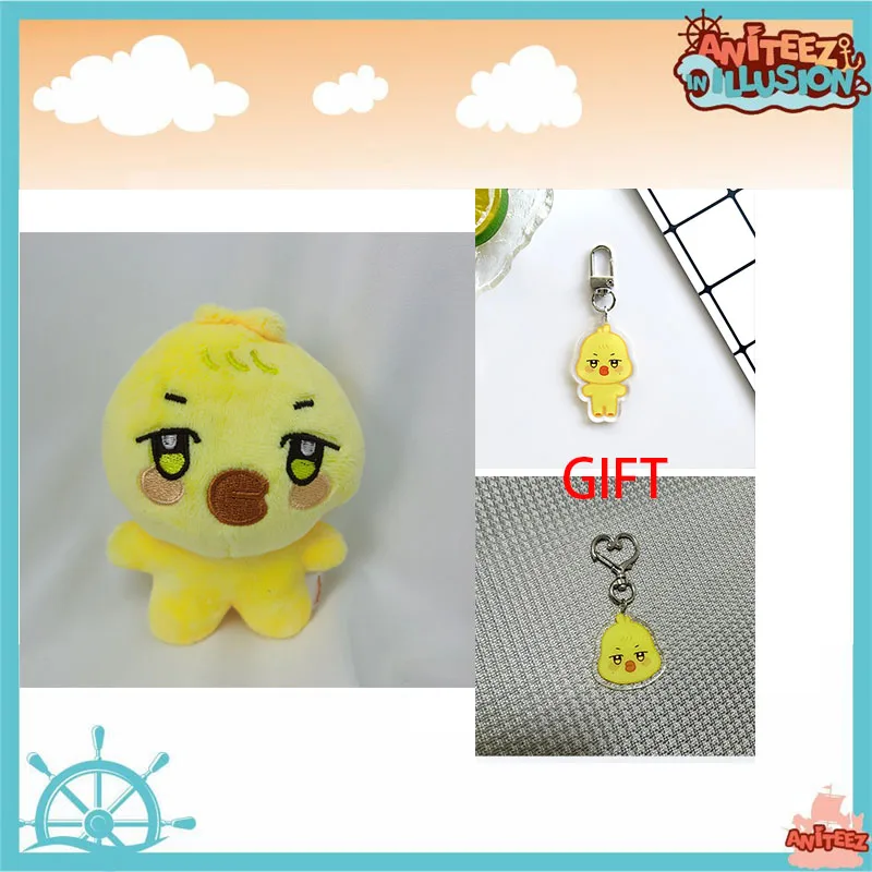 Фото 10 см KPOP ATEEZ Plushies брелок анитез кукла Hongjoong Seonghwa Yunho Yeosang San Mingi Wooyoung плюшевая кавайная мягкая игрушка №3