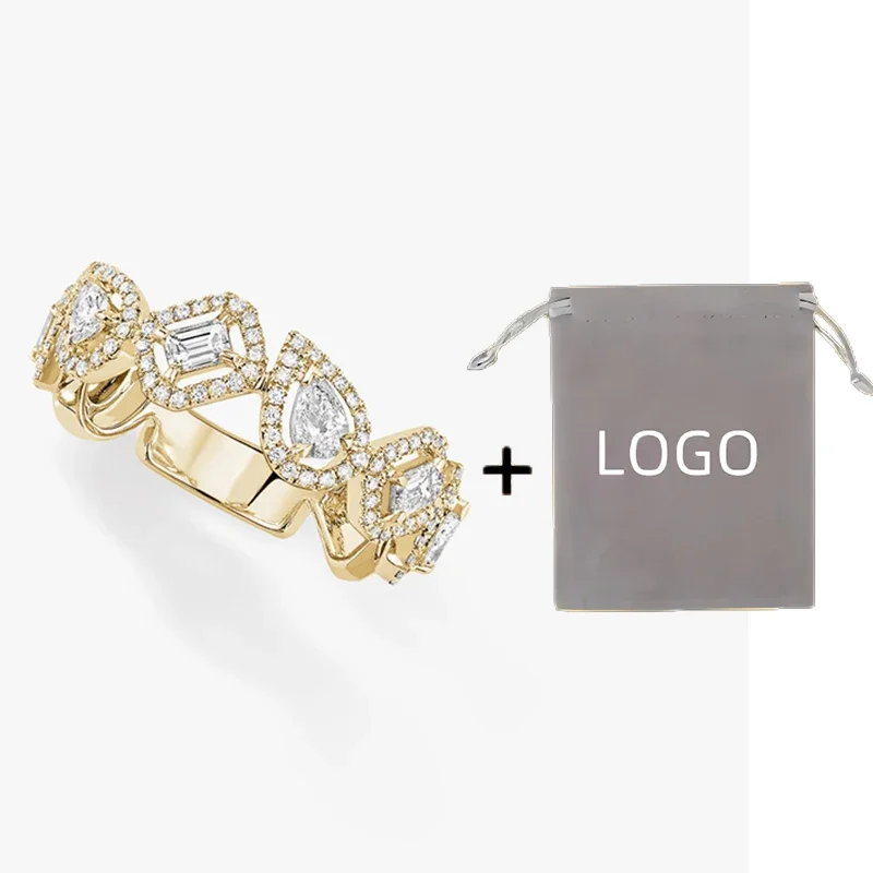 Высококачественные роскошные обручальные кольца My Twin с бриллиантами для женщин