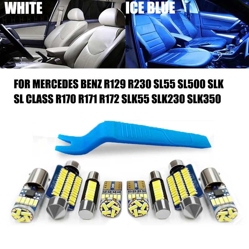 Светодиодные лампы для освещения салона автомобиля Canbus Mercedes Benz R129 R230 SL55 SL500 SLK SL