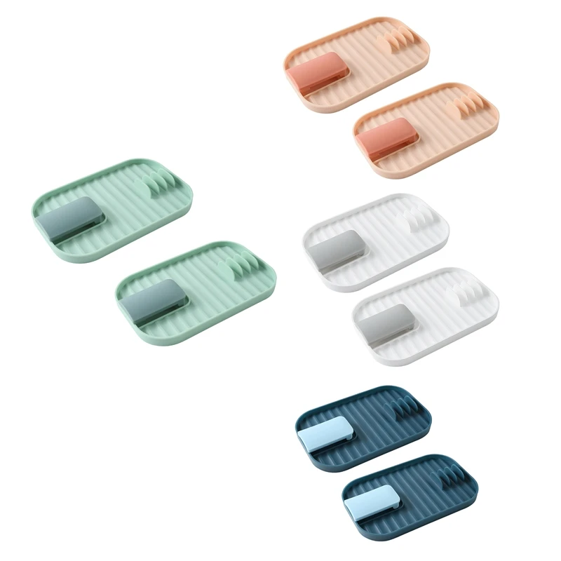 

Складная крышка и подставка для ложки LBER 2 шт. с капельным ковриком, горшок подставка для крышек для ложек, крышек, шпатель, щипцы, держатель д...