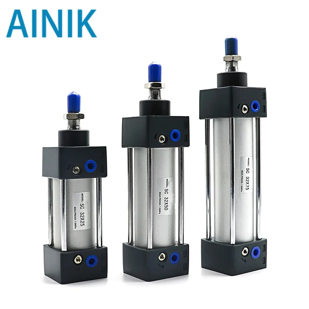 Standard Air Pneumatic Cylinders SC 32/40/50/63mm Bore Doubl