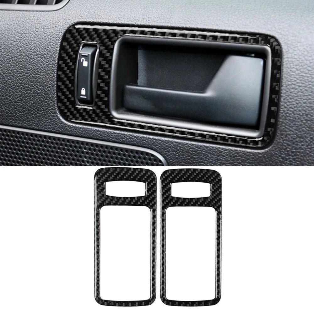 

2pcs for Ford Mustang 2009-2013 Car Door Grab Handle Decoration Cover Trim Decal Sticker Auto Interior Accessories Carbon Fiber