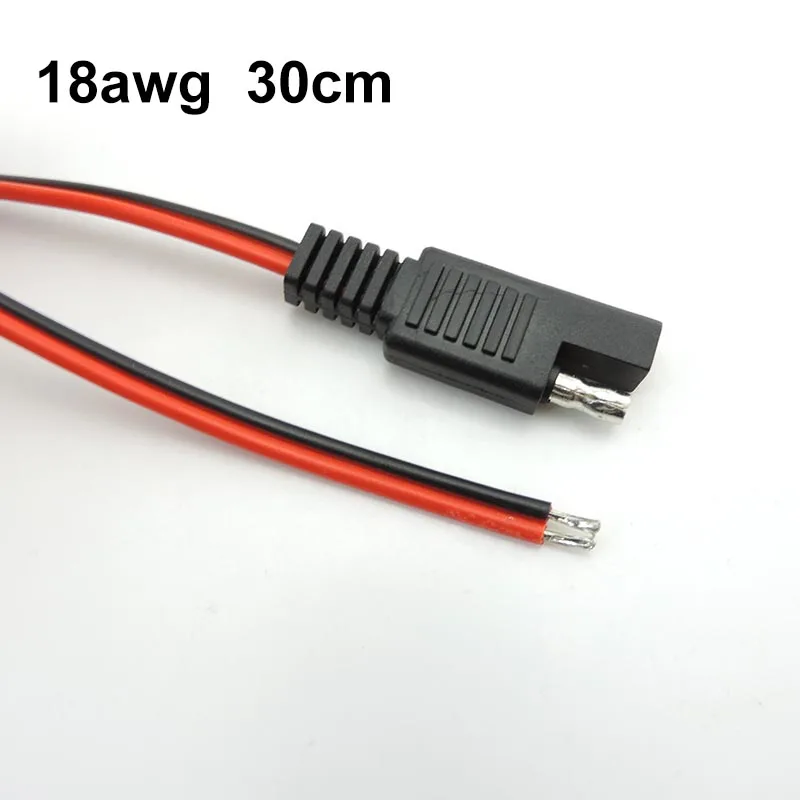 Автомобильный удлинитель 30 см 10A 18AWG SAE медный кабель быстрого отключения для