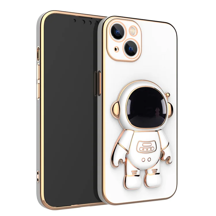 Модный 3D защитный чехол для Apple 11 12 13 Pro Max астронавт Телескопическая Подставка с