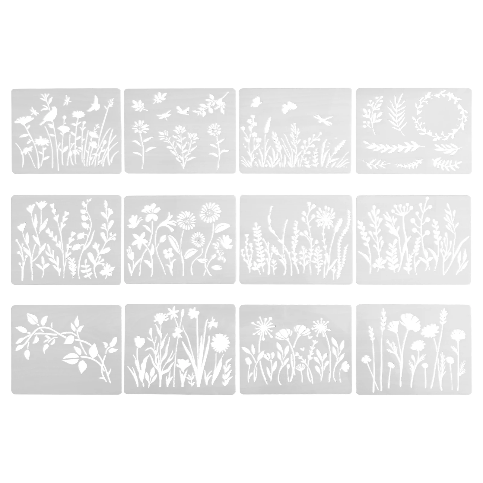 

12 шт./компл. аксессуары, домашний декор, универсальный трафарет для творчества, творчества, многоразового использования, скрапбукинга, Рожд...