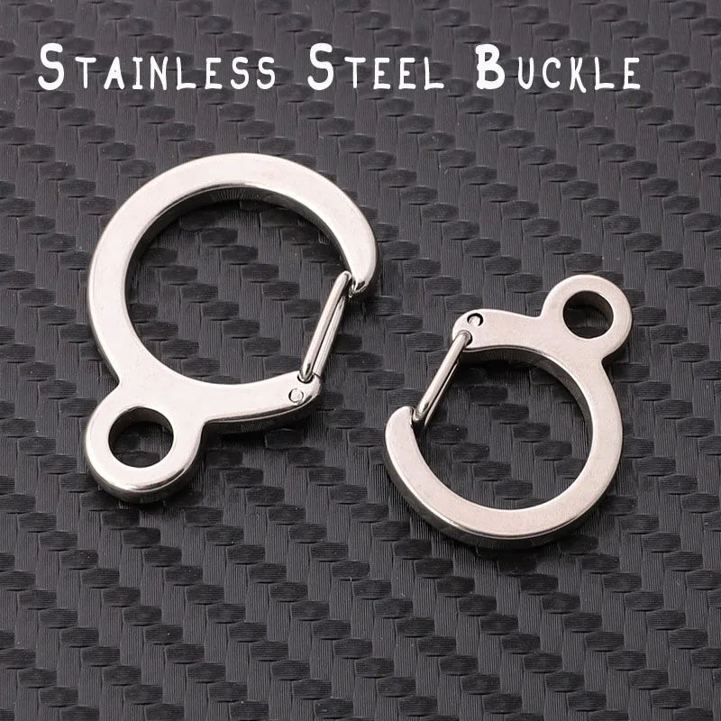 

5 Pcs/lot Stainless Steel Hardware Accessories Key Ring Outdoor Hook Backpack Spring Waist Buckle Key Chain Hook