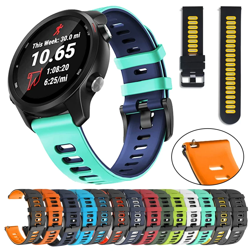 

Силиконовый ремешок для Garmin Forerunner 745/CAME 2, спортивный браслет для Vantage M2, сменный Браслет, ремешок на запястье, умные аксессуары