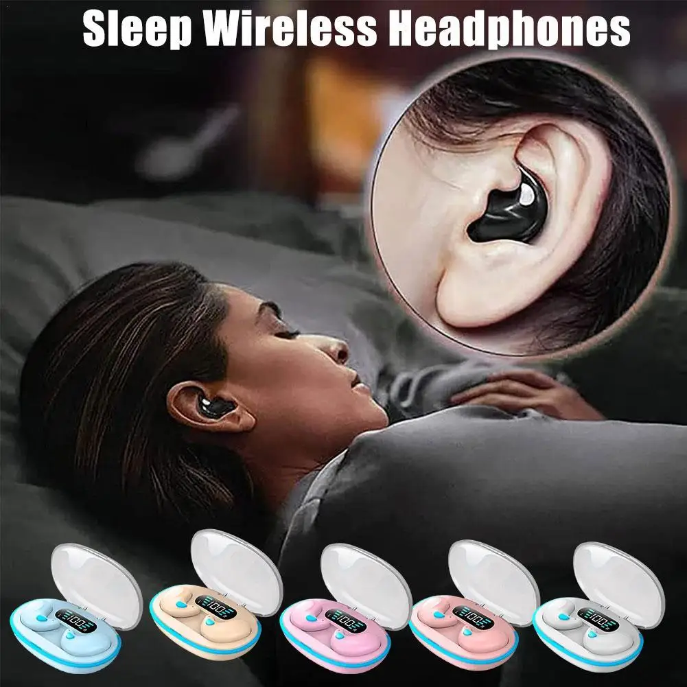 

Invisible Sleep Wireless Earphone IPX5 Waterproof BT5.3 Headphones Mini X55 TWS Sport Bluetooth Earbuds Stereo Music Headset New