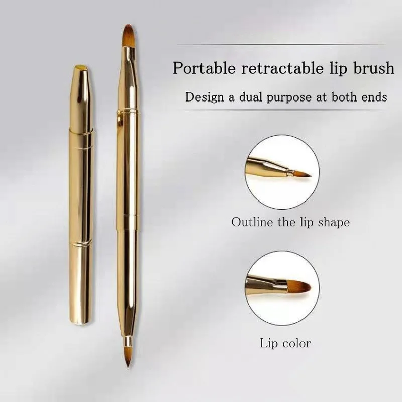 

1 шт. золотой макияж, выдвижная подводка для губ и глаз, тени для век, кисть для основы, двухсторонний чехол для макияжа, кисти для консилера