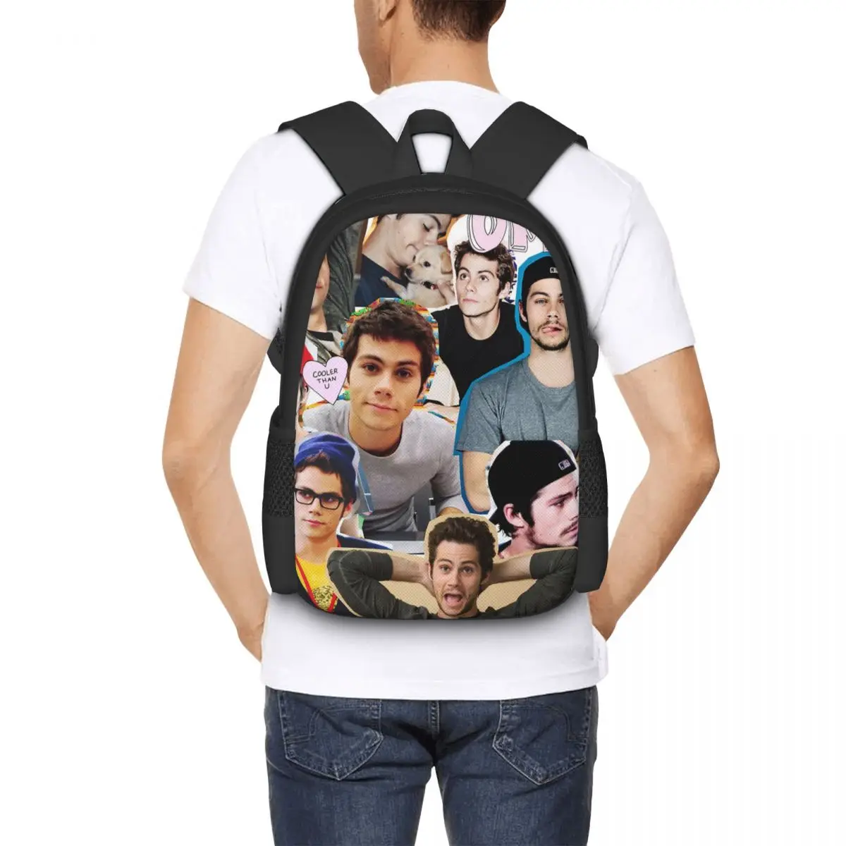Dylan O'brien Collage Backpack for Girls Boys Travel RucksackBackpacks for Teenage school bag