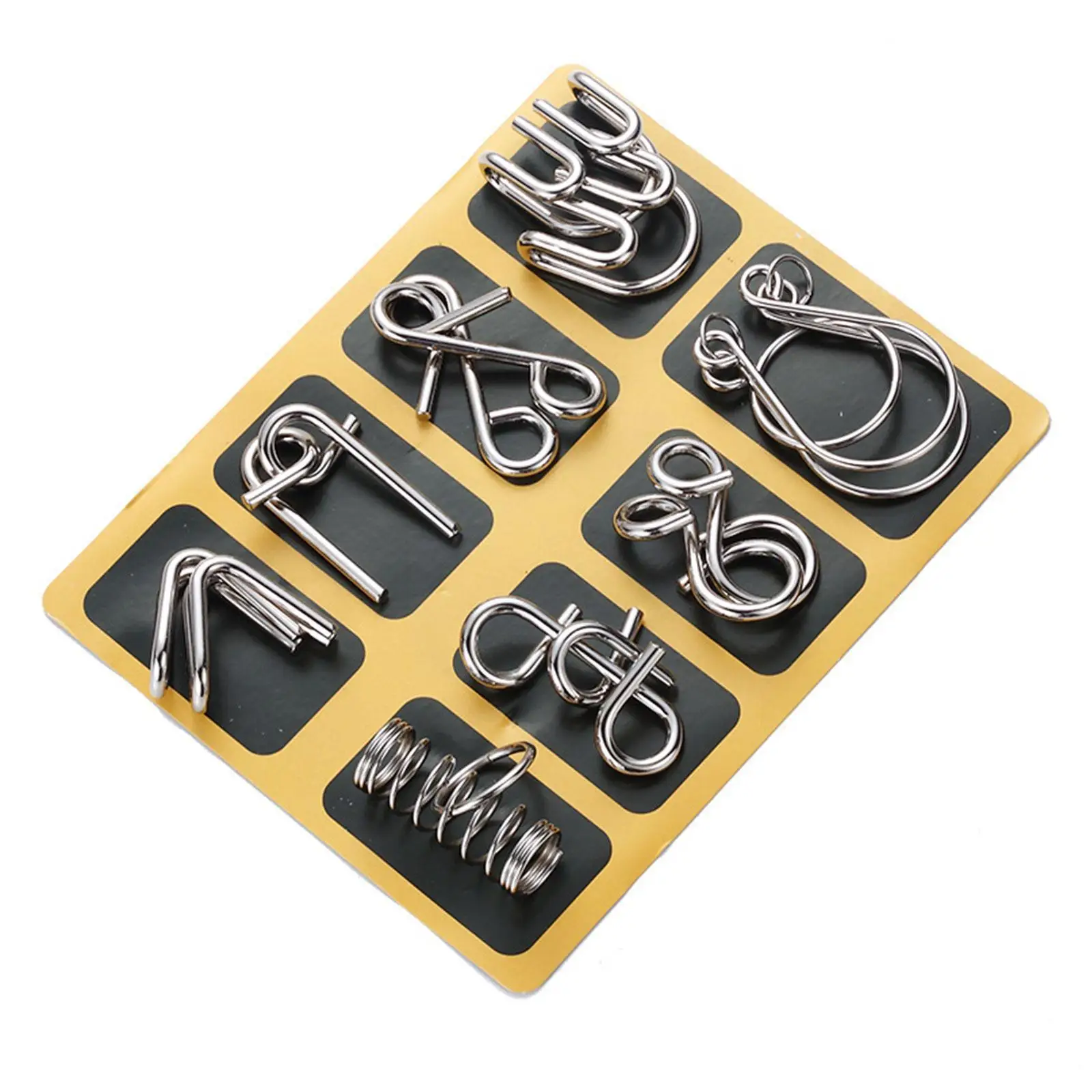 

New Intelligence Buckle Unlock Montessori Metal Educational Child AntiStress Game Toys Toy Reliever Stress Kids K1K6