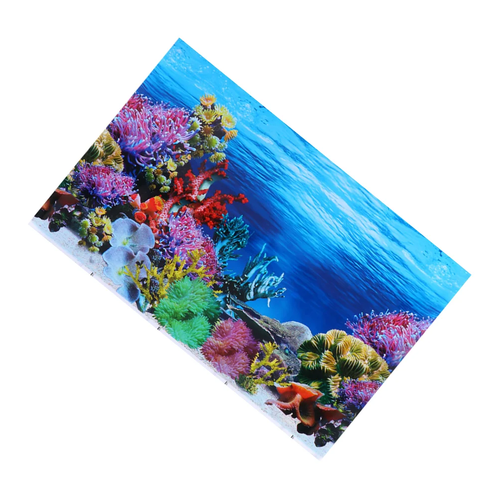 

Fish Tank Background Aquarium Wallpaper Backdrop Underwater Poster Diy Picture Gallon Double Sided Adhesive Sticker Landscape