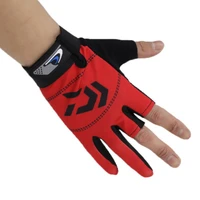 1 pair fishing gloves outdoor fishing waterproof anti slip 3 cut finger gloves men hunting fish equipment accessories