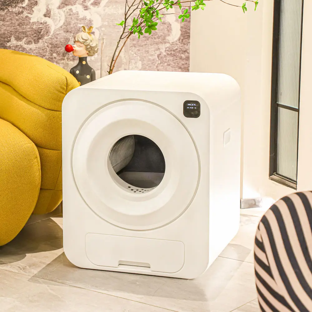 

Intelligent Automatic Cat Litter Box with Phone App Control Smart Self cleaning Cat Toilet Ionic Deodorize