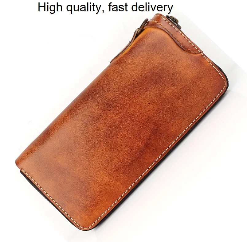 Leather Luxury Genuine Men Wallet Leather Wallet Long Clutch Wallet men purse money Holder male wallet coin Purse card holder