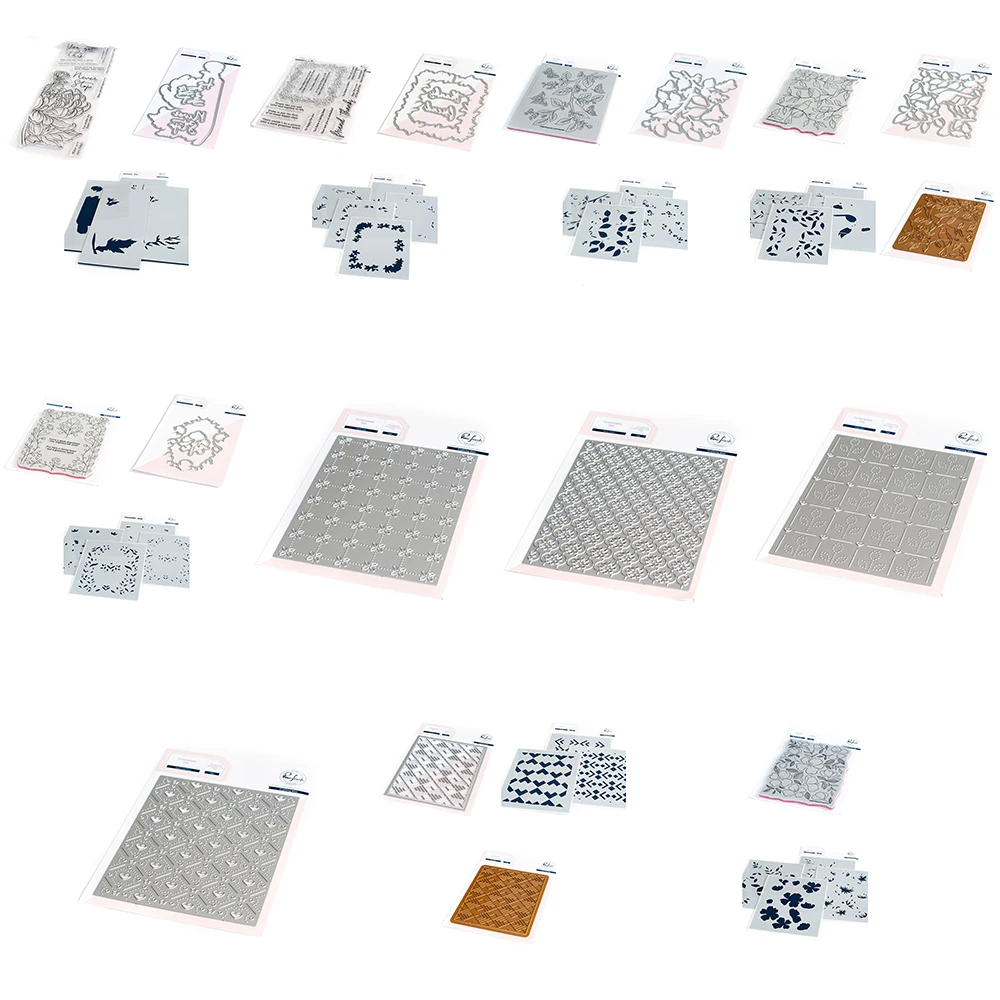 

2022 New Flowers Clear Stamps And Cutting Dies For Diy Dies Scrapbooking Embossed Paper Cards Handmade Decorative Die Cut