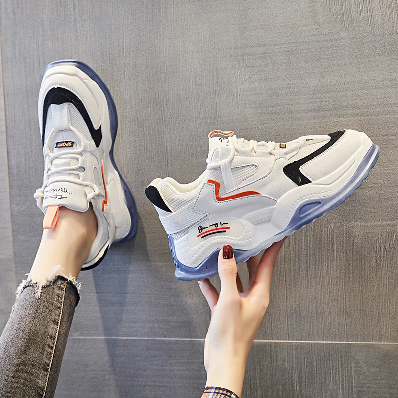 

Inside tall daddy shoes women's shoes spring and autumn new net red explosion super fire casual versatile sports shoes