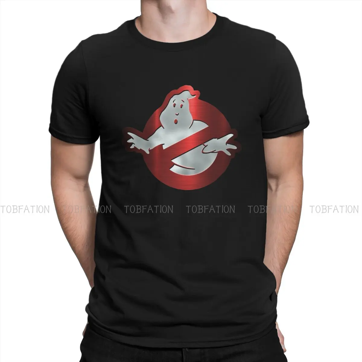 Ghostbusters Logo T Shirt Punk Men's Tees Summer Cotton Clothing Harajuku O-Neck TShirt