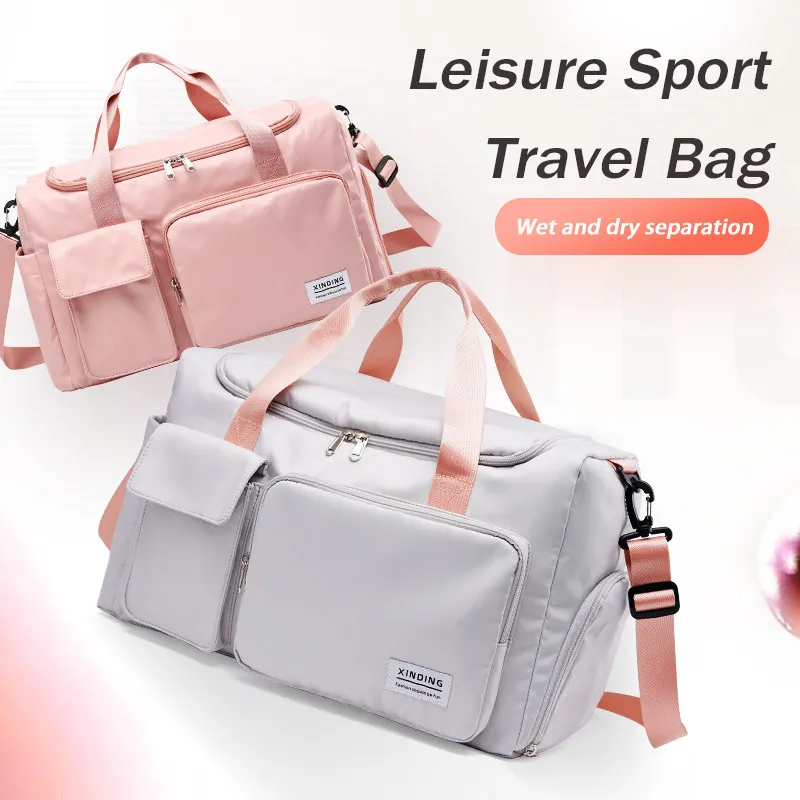 Oxford Travel Bag Luggage Handbag Tote Women's Shoulder Bag Large Capacity Overnight Waterproof Sports Gym Bag Ladies Crossbody
