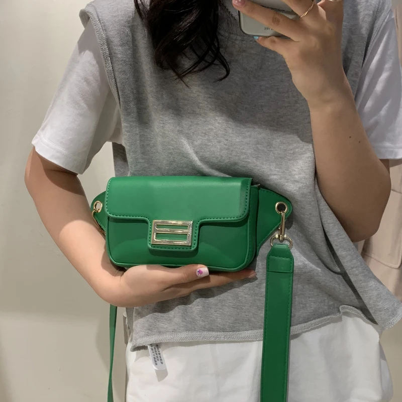 

fashion fanny pack designer bags luxury women's bag 2022 trend chest bag green waist bags for women shoulder crossbody Belt Bag