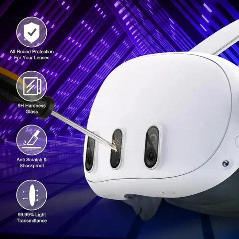 3 шт. Закаленное стекло для Meta Quest 3  liser