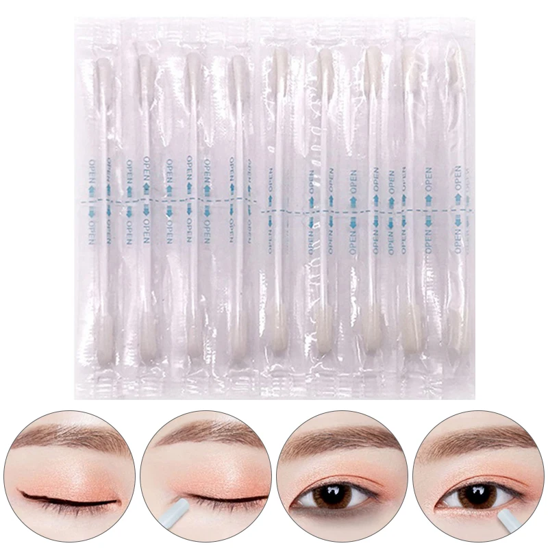 

50pcs Double Head VE Oil Swabs Stick Disposable VE Cotton Swab Protect Lip Gum Anti-dry Moisture Use Before Teeth Whitening
