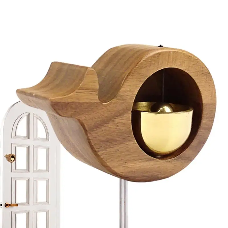 

Shop Door Bell Decorative Fridge Magnetically Attached Wood Doorbell Door Chime For Business Lightweight Unique Hanging Decor