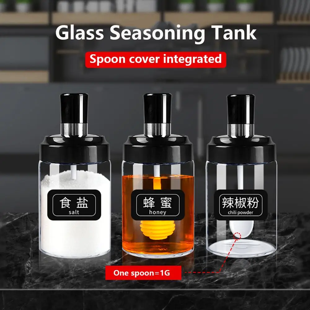 

Glass Oil Brush Moisture-proof Spice Tools Honey Container Seasoning Jar Salt/Sugar Tank Sub Bottle